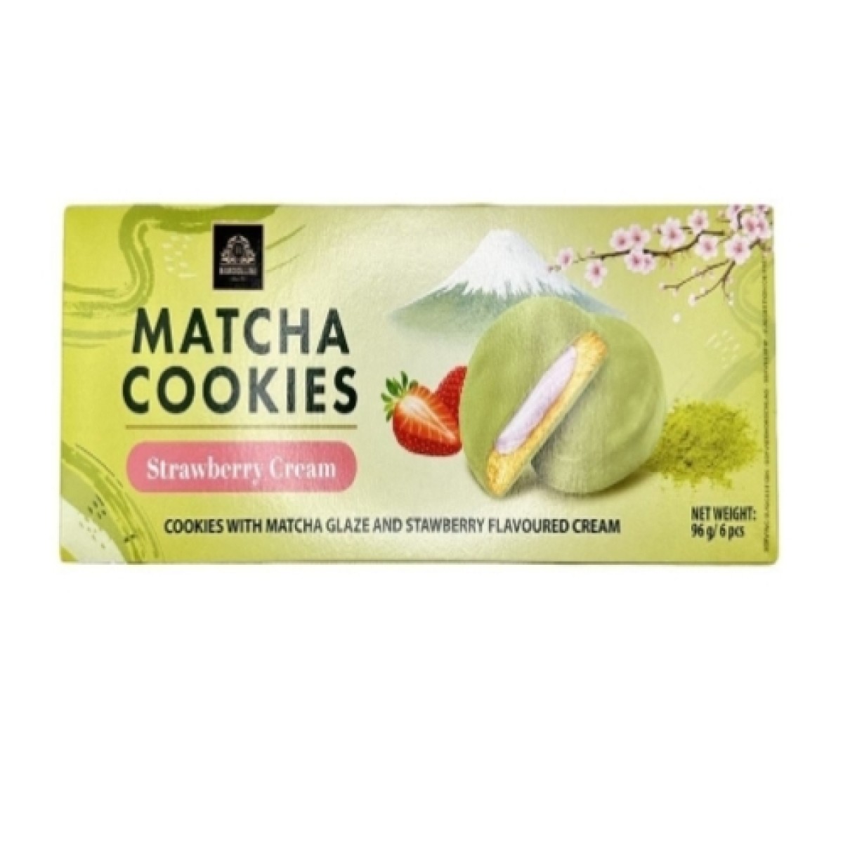 Matcha cookies strawberry cream 96gr